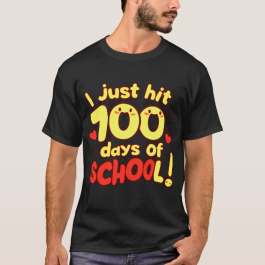 100 dagen School Kawaii Style Design T-shirt (Voorkant)