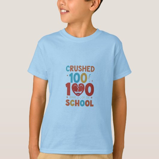100 dagen school – Kinder prestatie T-shirt (Voorkant)