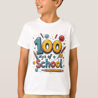 100 dagen School Kinder t shirt ontwerp