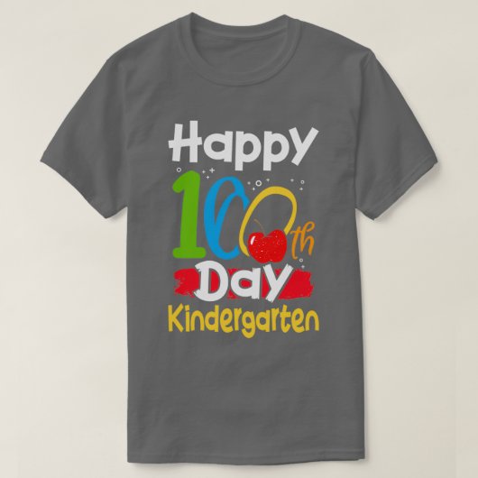 100 dagen school Kindergraten T-shirt (Design voorkant)