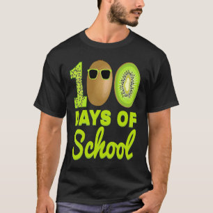 100 dagen school Kiwi grappig eten fruit liefhebbe T-shirt