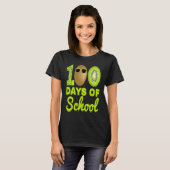 100 dagen school Kiwi grappig eten fruit liefhebbe T-shirt (Voorkant volledig)