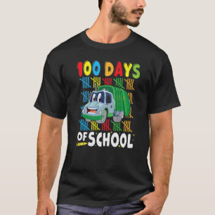 100 dagen school kleding vuilniswagen voor doceren t-shirt
