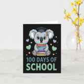 100 dagen school Koala-leerling leraar Kaart (Gele Bloem)