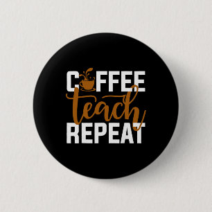 100 dagen school koffieliefhebber 100ste dag van s ronde button 5,7 cm