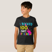 100 dagen school kreeg ik 100e dag gitaarmuziek t-shirt (Voorkant volledig)