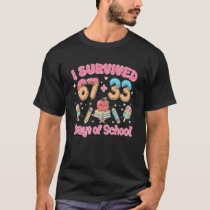 100 dagen school Leerkracht Ik heb 67+33 dagen ove T-shirt