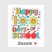 100 dagen school. Leraar appreciatie. Leraar Sticker (Vel)