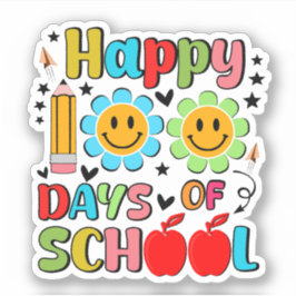 100 dagen school. Leraar appreciatie. Leraar Sticker