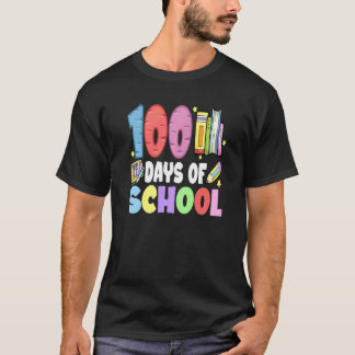100 dagen school leraar leerling of kind 100ste  t-shirt