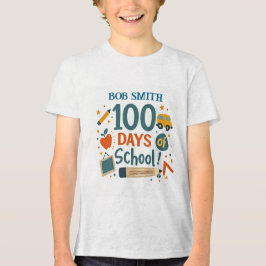 100 dagen school: leren vieren met plezier Tri-Blend shirt