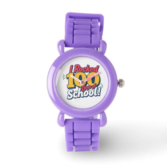 100 dagen school: leuk en uniek horloge (Voorkant)