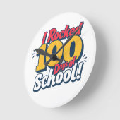 100 dagen school: leuk en uniek ronde klok (Hoek)