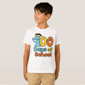 100 dagen school | Leuke schoolviering T-shirt (Voorkant volledig)