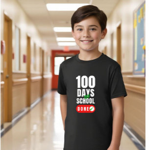 100 dagen school: level 100 ontgrendeld t-shirt