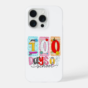 100 dagen school Lief Kleurrijk 100ste dag iPhone 15 Pro Case
