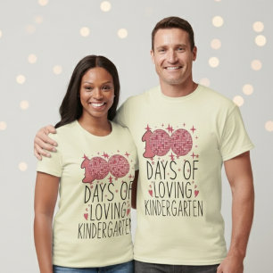 100 dagen school Liefdevolle kleuterklas Disco T-shirt