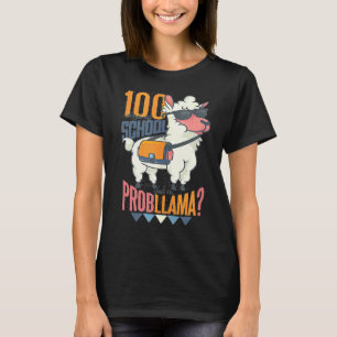 100 dagen school LLama 100 dagen school 100ste D T-shirt