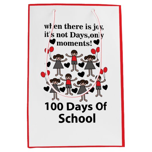 100 dagen school medium cadeauzakje (Voorkant)