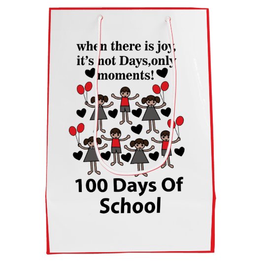 100 dagen school medium cadeauzakje (Achterkant)