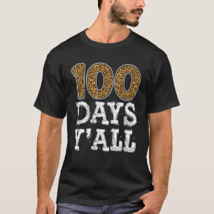 100 dagen school, mensen! Luipaard leraar jongen m T-shirt