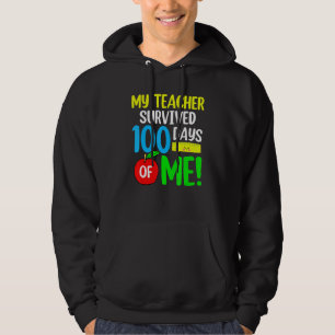 100 dagen school, mijn leraar overleed 100 D Hoodie