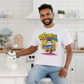 100 dagen School Monkey Celebration Design T-shirt