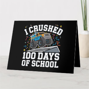 100 dagen school monstertruck 100ste dag school kaart