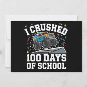100 dagen school monstertruck 100ste dag school kaart