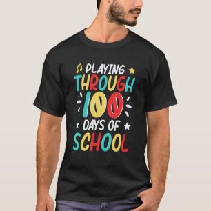 100 dagen school Muziekleraar Cool Stagiair T-shirt