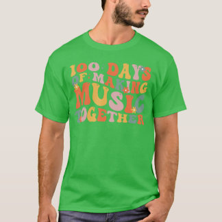 100 dagen school muziekleraar grappige vriend t-shirt