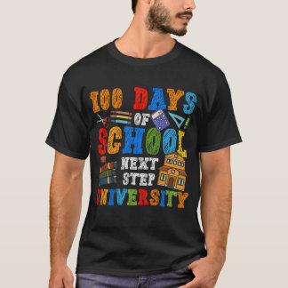 100 dagen school Net Step Universiteit T-shirt