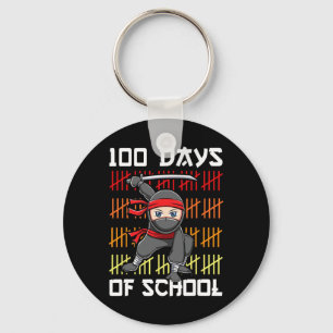 100 dagen School Ninja voor Kids Boys Martial Art Sleutelhanger