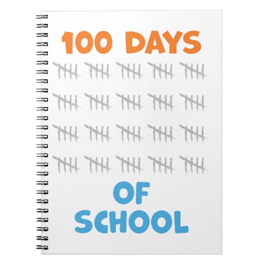 100 dagen school notitieboek (Voorkant)
