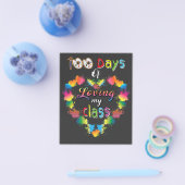100 dagen school om van mijn klas te houden flyer (Enkel)