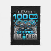 100 dagen school ontgrendelde jongens 100ste dag v fleece deken (Voorkant)