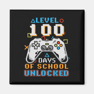 100 dagen school ontgrendelde video gamer student magneet