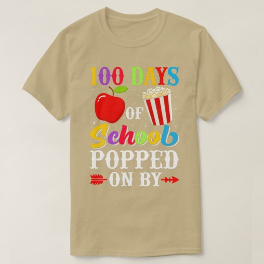 100 dagen school, op 100-daagse Schoo T-shirt (Design voorkant)