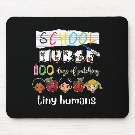 100 dagen school patching Tiny Humans School Nur Muismat (Voorkant)