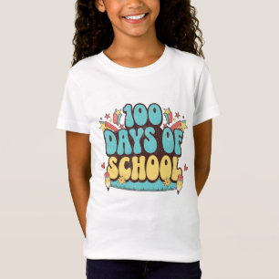 100 dagen school potlood leraren cadeaus t-shirt