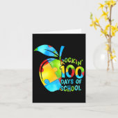 100 dagen school Puzzle Apple Autism Awa Kaart (Gele Bloem)