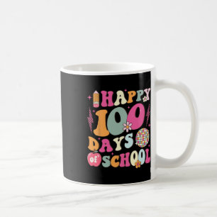 100 dagen school Retro Disco 100ste dag van de sch Koffiemok