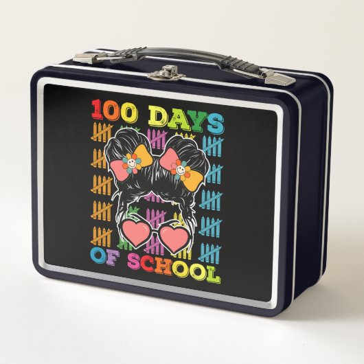 100 Dagen School Rommelige Bun Onderwijzer (Voorkant)