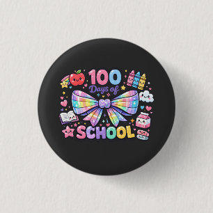 100 dagen school ronde button 3,2 cm