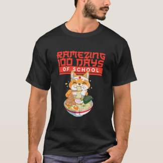 100 dagen school - Shiba Inu Dog Ramen T-shirt