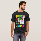 100 dagen school shirt No Probllama Llama 100ste (Voorkant volledig)
