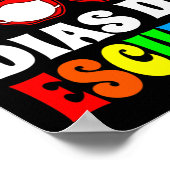 100 dagen school Spaans - Feliz 100 Dias de Esc Poster (Hoek)