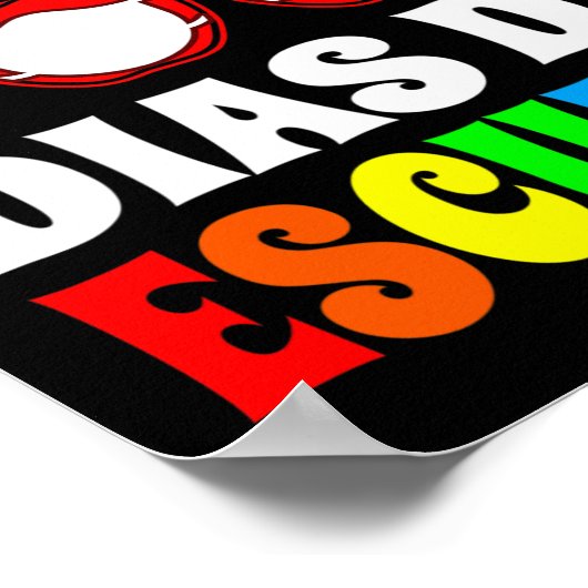 100 dagen school Spaans - Feliz 100 Dias de Esc Poster (Hoek)