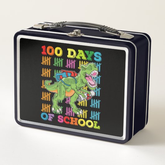 100 Dagen School T Rex Dinosaur Leraar Student (Voorkant)