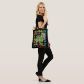 100 dagen school T Rex dinosaurus leraar student Tote Bag (Op model)